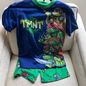 Ninja turtles Kids Pajamas - Blue and Green